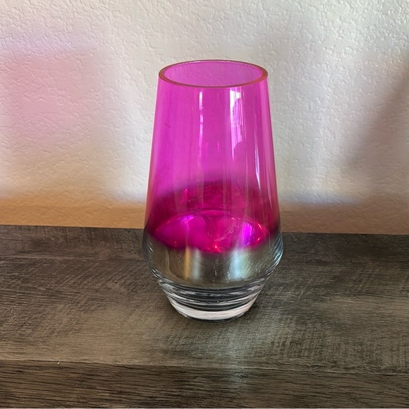Other - Pink Glass Vase